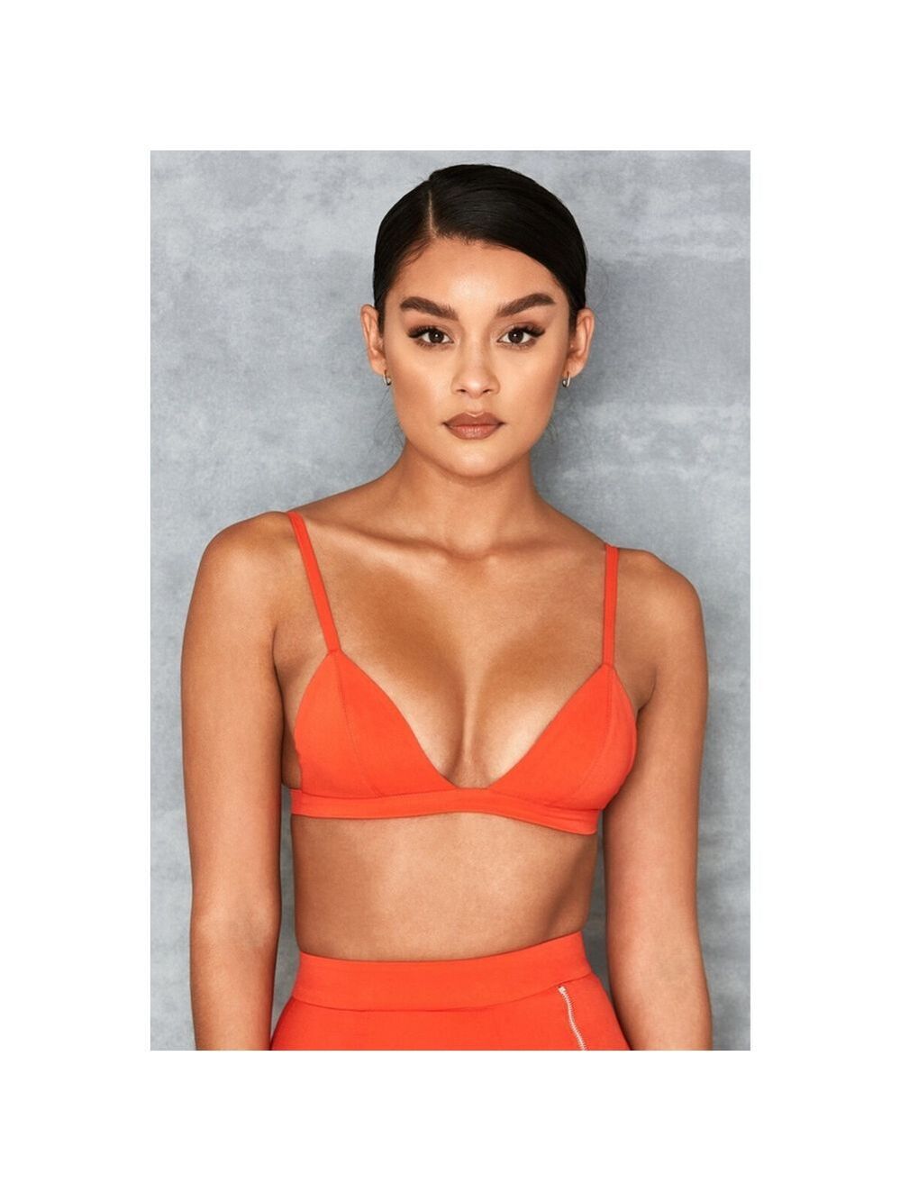 Women's Mistress Rocks Orange Triangle Bra Size M